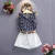 Import Korea Girls Floral Sleeveless with Belt childrens baby girl summer clothing T-shirt Shorts Sets from China