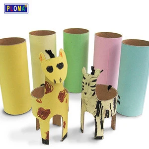 Kraft Colorful paper tube paper craft