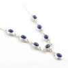 Lapis Lazuli Silver Necklace Handmade Jewelry