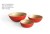 Import large round serving mixing painted color lacquer corn starch bamboo fiber fibre rice soup fruit salad bowl bowls set with lid from China