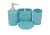 Import Latest design luxury Purple green/Blue 4pcs ceramic bathroom set from China