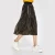 Import latest design vintage fashion korean gold high waist women long maxi knitted midi skirt from China