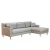 Import Latest modern corner fabric sofa design for living room furniture from China