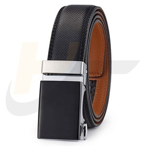 Latest Style Custom Adjustable Genuine Leather OEM Service Automatic Ratchet Buckle Belt For Men