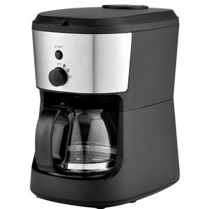LCD display 2 in 1 function coffee maker with grinder coffee  maker machine