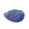 LD &amp; Company Natural Tanzanite 46.90 Ct, Pear Shape Top Quality Vintage Handmade Curved Untreated Loose Gemstone For jewelry
