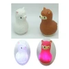 LED bath toy light up alpaca for kids bath tub or shower time rubber duck with smart touching sensor