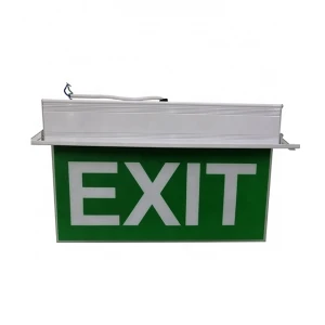 Led emergency running man exit right side acrylic exit sign light