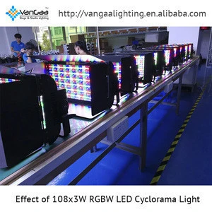 LED Stage Lighting Theater Light 108x3W RGBW City Color LED Cyclorama Lights