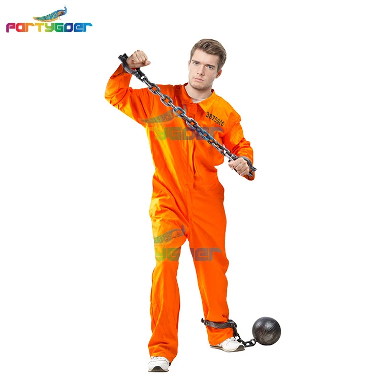 Leisure Stylish Adult Mens Stage Suit Party Costumes Cheap Male Prisoner Cosplay Costume