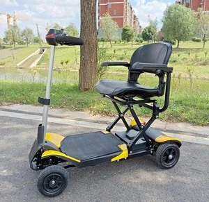 lightweight 4 wheel folding electric disabled mobility handicap scooter for elder