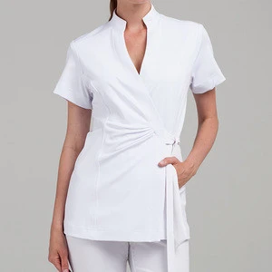 lightweight spa tops shirts clothes clothing apparel garment manufacture stretch fitness workwear spa uniform for women