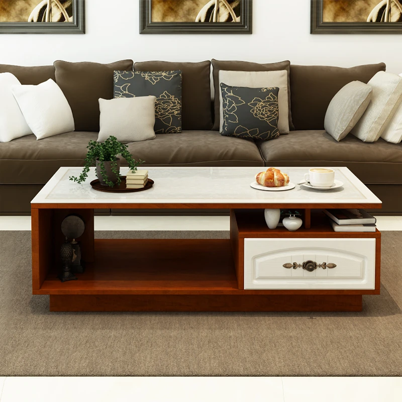 living room center table storage antique wood table  living room furniture modern