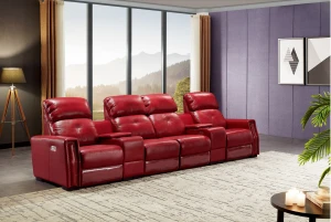 Living Room Honeycomb Furniture Modern Comfortable Functional Leather Sofa Set