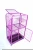 Import Lockable rolling cage container cart / security recycle metal storage wire cat cage with wheels/cat villa from China