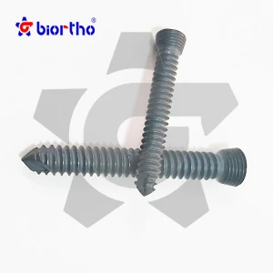 Locking Cortical Cancellous Cannulated Pedicle Spine Titanium Stainless Steel 316LVM Bone Screw