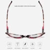 LongKeeper Rhinestone Cat Eye Reading Glasses for Farsighted Floral Women&#x27;s Spectacles with Diopters Fashion Degree Eyeglasses