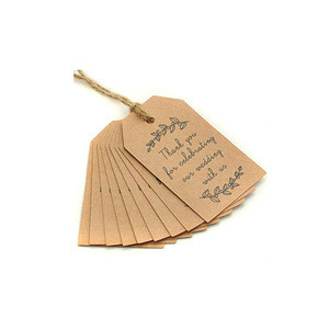 Lowest Price any thickness kraft paper garment clothing tag with eyelet