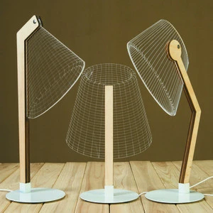 Luminous Lampshades Table Lamp 3D Illusion Bulbing Lamp Handmade LED Desk Light 3D LED Night Light