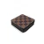 Import Luxury Checkered Vegan Leather Drink Coasters Cup Coaster with Holder from China