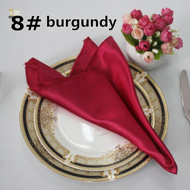 Luxury plain white table cloth napkins for restaurants