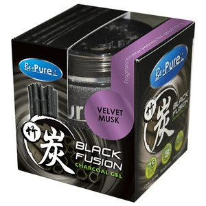 Malaysia Manufacturer Black Fusion Charcoal Perfume Gel Car Air Freshener