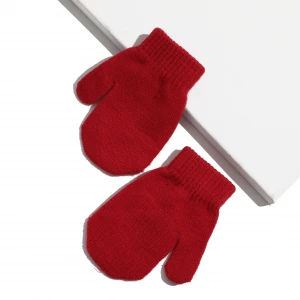 Manufacturer wholesale winter warm mittens gloves cute lovely style knitted mittens baby mittens