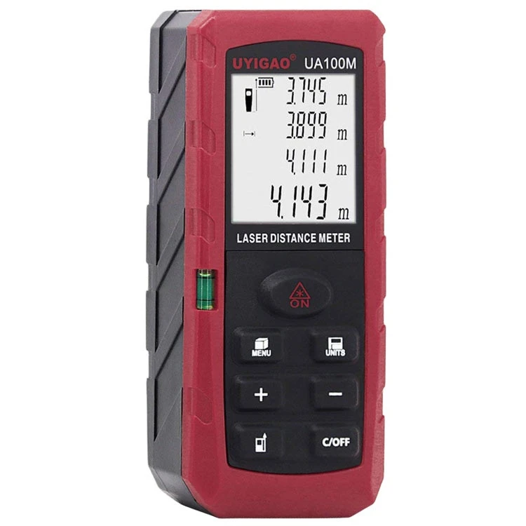 Measure 40M 60M 80M 100M Laser Distance Meter Portable Mute Laser Level with Electronic Bubble Levels Rangefinder