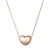 Import MECYLIFE Puffy Heart Pendant Stainless Steel Jewelry Womens Rose Gold Necklace from China