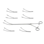 Medical Double Joint Thoracoscopy Surgical Instruments, Reusable Thoracic Instruments Lung Lobe Grasping Forceps