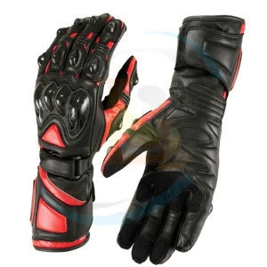 Men Black Summer Motorbike Gloves Custom Made Leather Gloves Protective Gear Racing Gloves