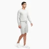 Men cashmere shorts set crew neck cashmere sweater set 100% cashmere two piece pants set