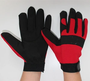 Mens Indoor/Outdoor Suede/Synthetic Leather/Terry Cloth Mechanic Gloves