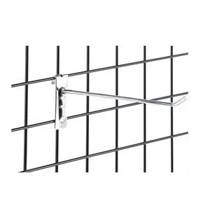 Metal hanging display grid hook for supermarket
