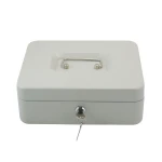 metal saving money safe box steel bank cash box key lock cash money box
