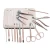 Import MGJ18 18pcs professional nail clipper nipper travel pedicure manicure tool set with case nail art trimming tool from China