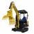 Import Mini excavator with rake for farm use mini ekskavatr with machine accessories from China