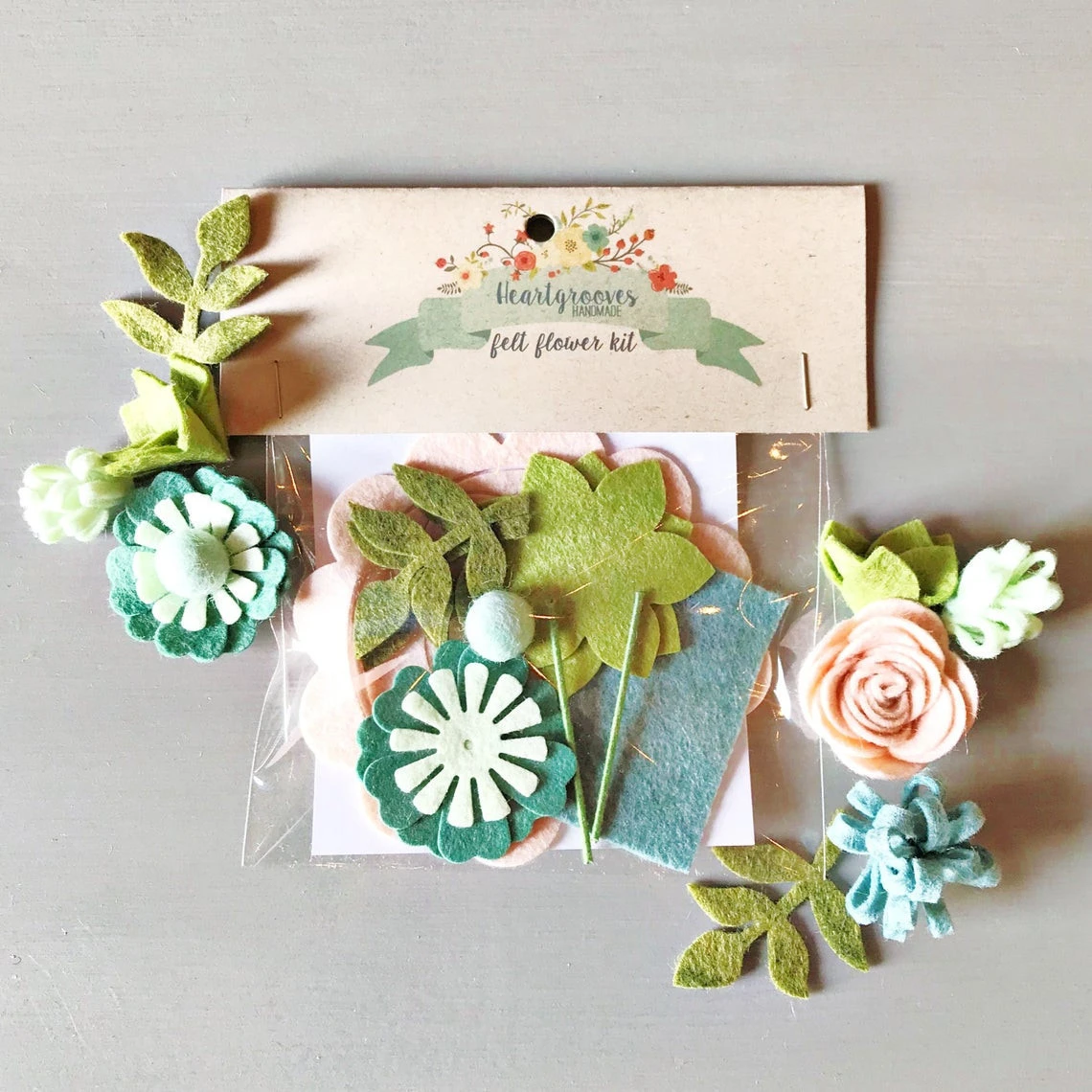 mini Succulent handmade embellishments craft supplies rainbow diy fabric flowers art crafts kit