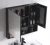 Import Modern Black Color Wall Mounted Bathroom Vanity Cabinet with Mirror and Shelf for bathroom from China