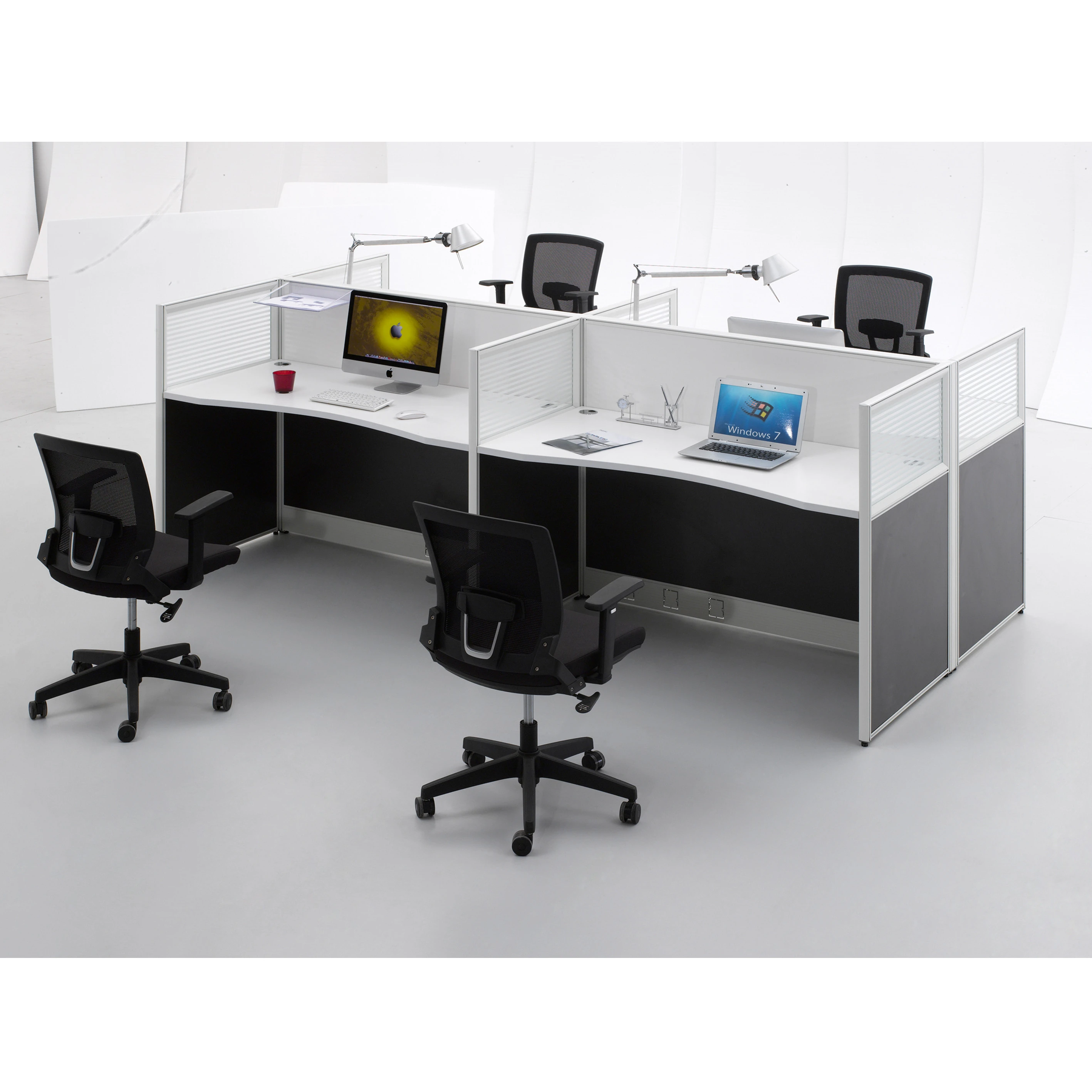 Modern Cubicle Workstation Concise Design Modern Office Partition, Call Center Workstation, Office Workstation