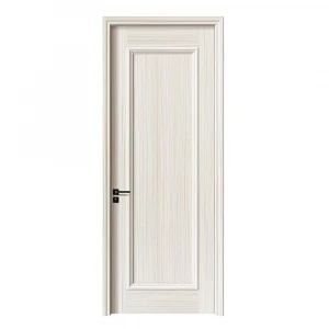 Modern Flush design natural mahogany wood veneer interior bedroom door