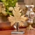 Import modern home decoration accessories 2 size gold color maple leaf crafts from China