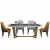 Import Modern light luxury marble dining table and chair Nordic minimalist dining table and chair furniture from China