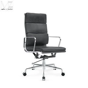 Modern Reproduction Classic Design High Back PU Leather Soft Pad Executive Movable Swiveling Office Chair