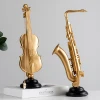 Modern resin violin model home decoration Nordic music statue saxophone sculpture art sculpture desk decoration