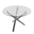 Import Modern round dining tables Design Home Furniture Glass Restaurant Table Side High Quality Dining Table from China