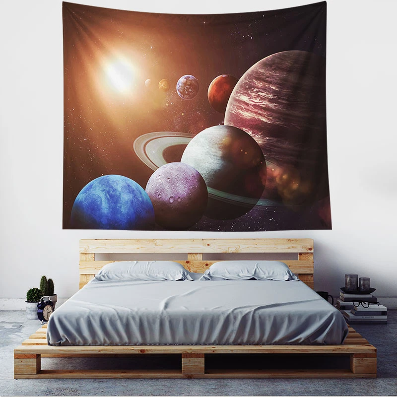 Monad Moon Phase Planet Space Custom Printed A Wall Hanging Tapestry
