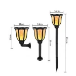 Morden Outdoor Solar LED Wall Light Wireless Garden Landscape Lighting Waterproof IP66 2020 New Design Fancy Solar Lawn Light