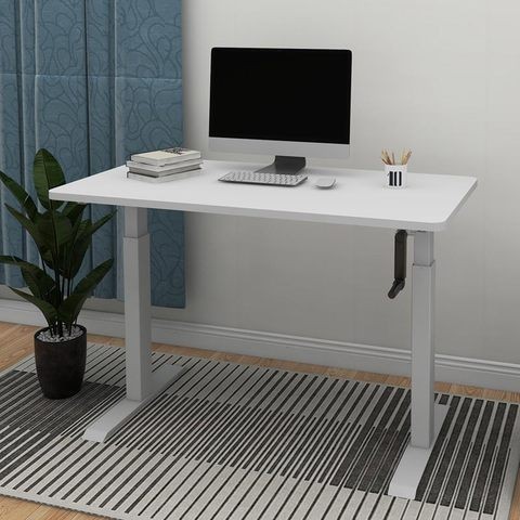 Most Popular telescopic height adjustable table manual sitting and stand computer desk