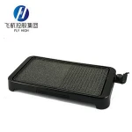 multi function cool handles aluminum non-stick surface home electric indoor barbecue bbq grill/griddle with marble coating